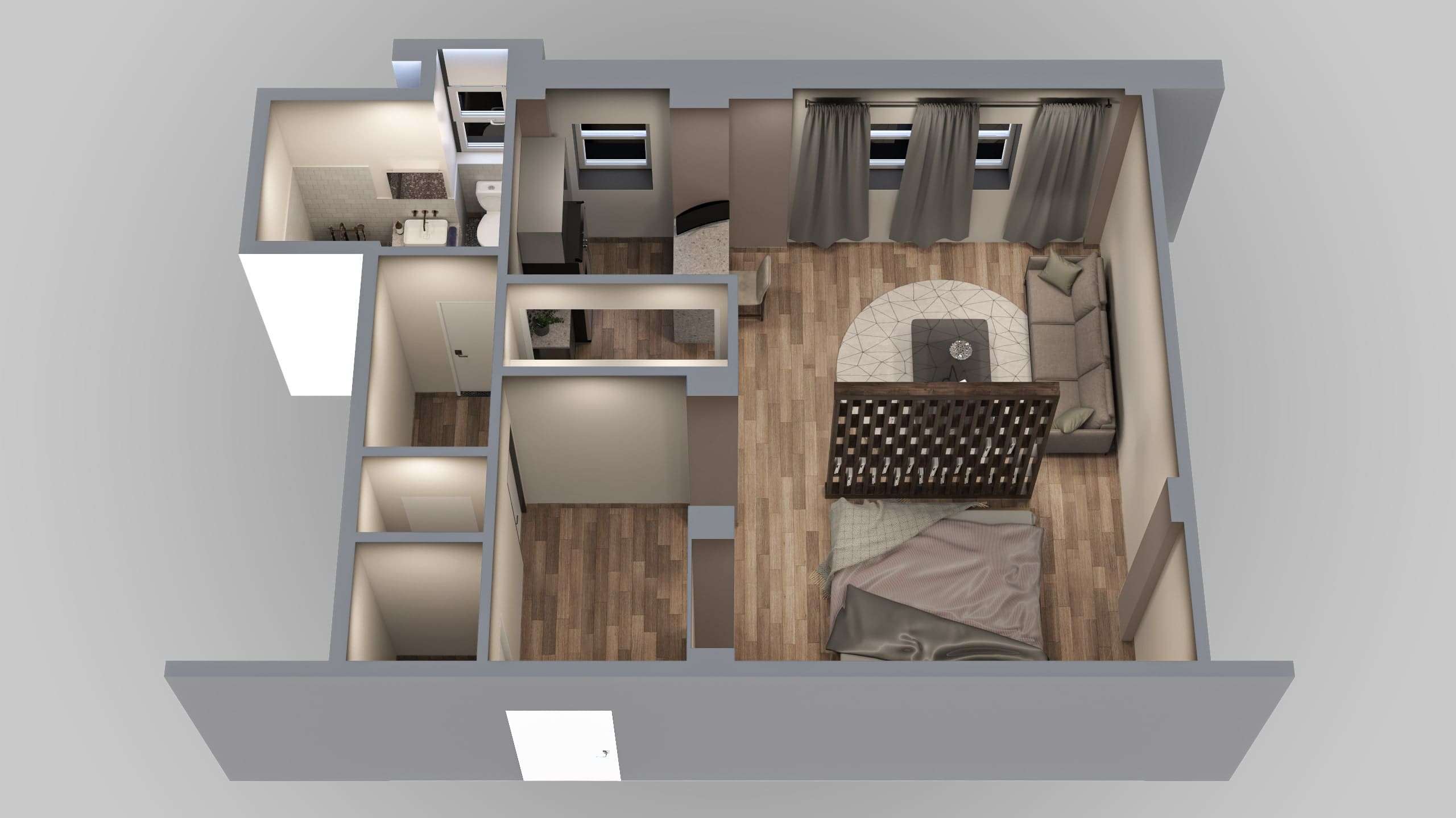 3D Floor Plan image render