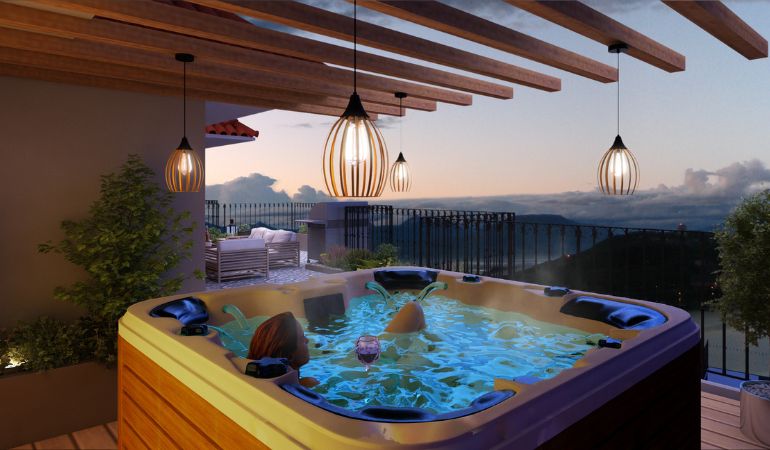 3D Architectural Rendering - jacuzzi