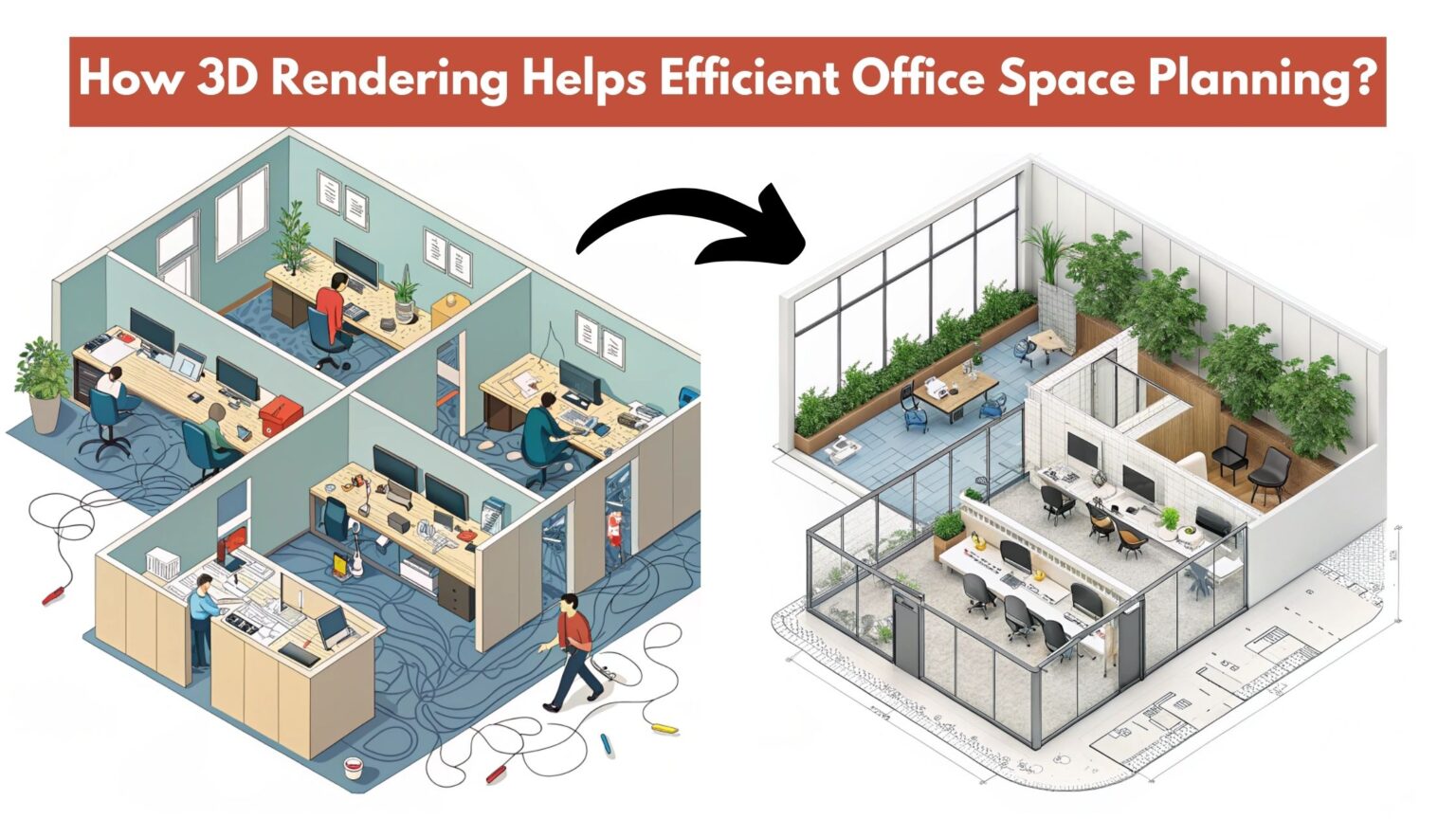 Picture of How 3D Rendering Helps Efficient Office Space Planning?
