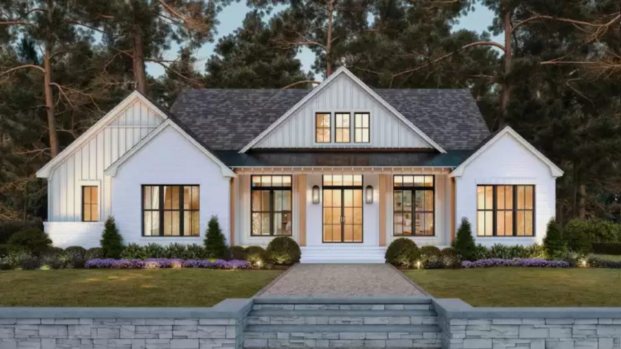 Modern Single Floor House Design Ideas | Bottomline Studio